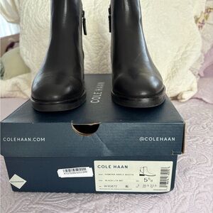 NEW Cole Haan Women's Ramona Black Ankle Boots